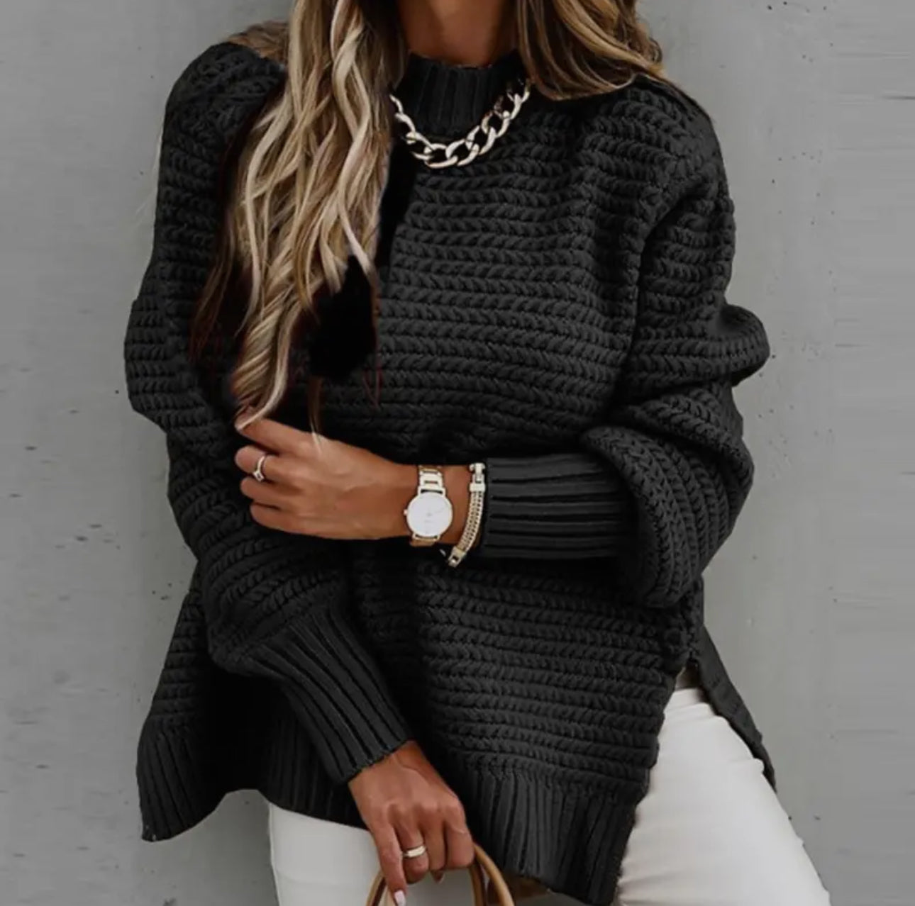Side Slit Sweater