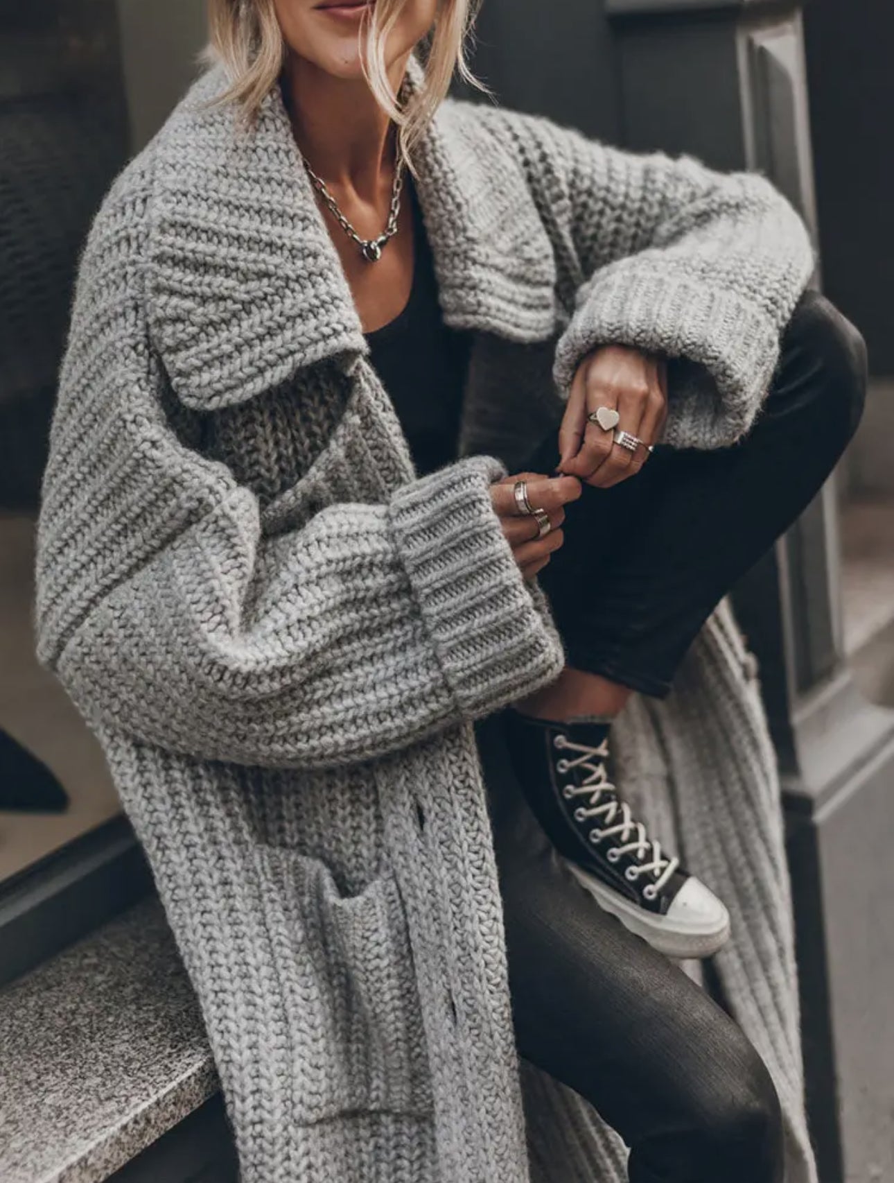 PRE-SALE Chunky long cardigan