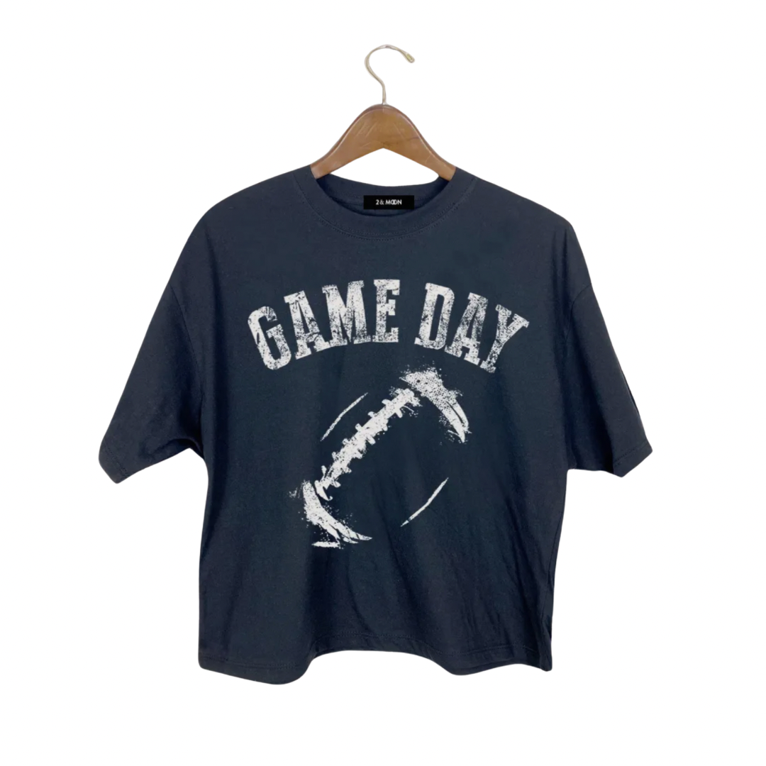 Game Day Oversized Crop Tee