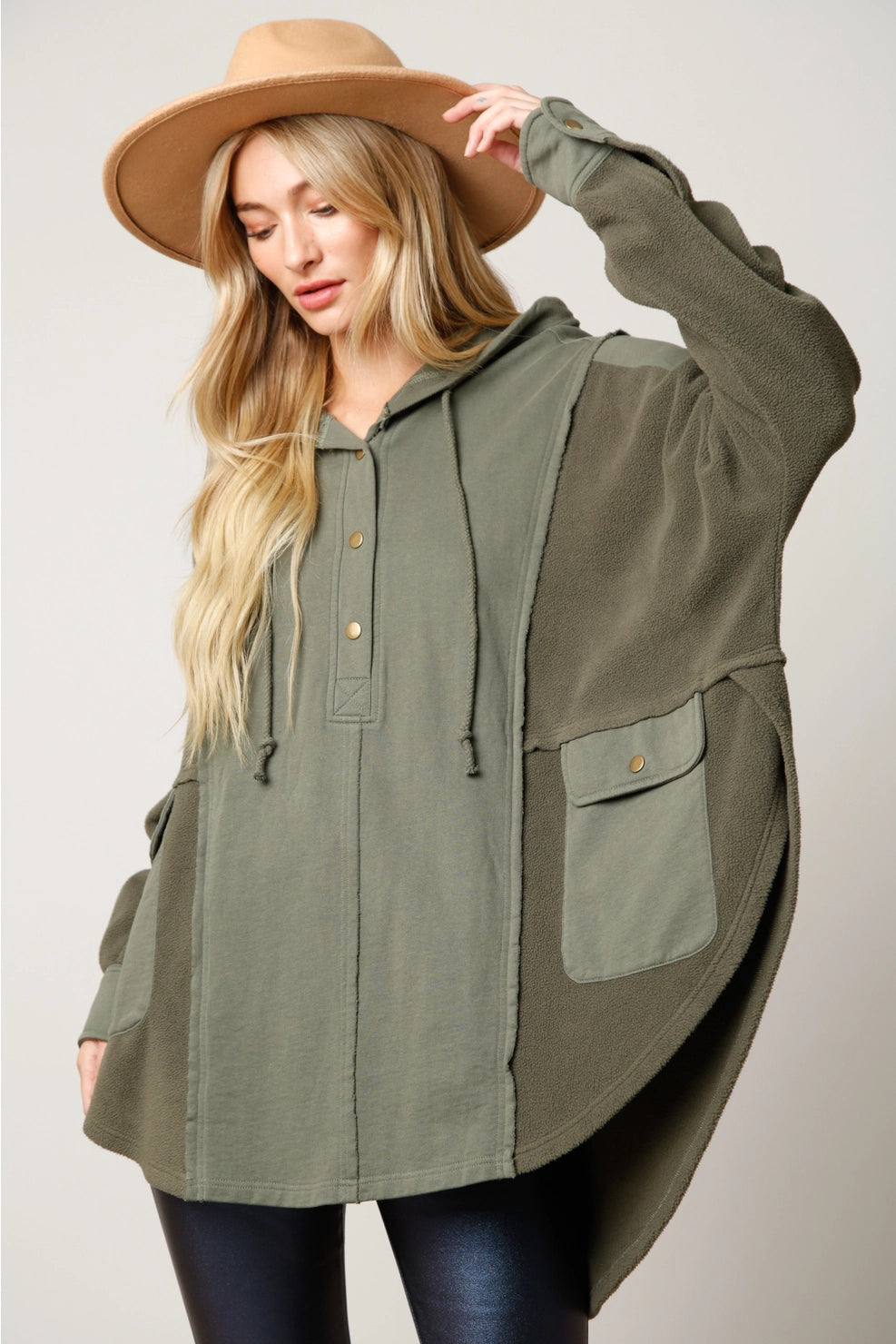 Pine for You Oversized Dolman