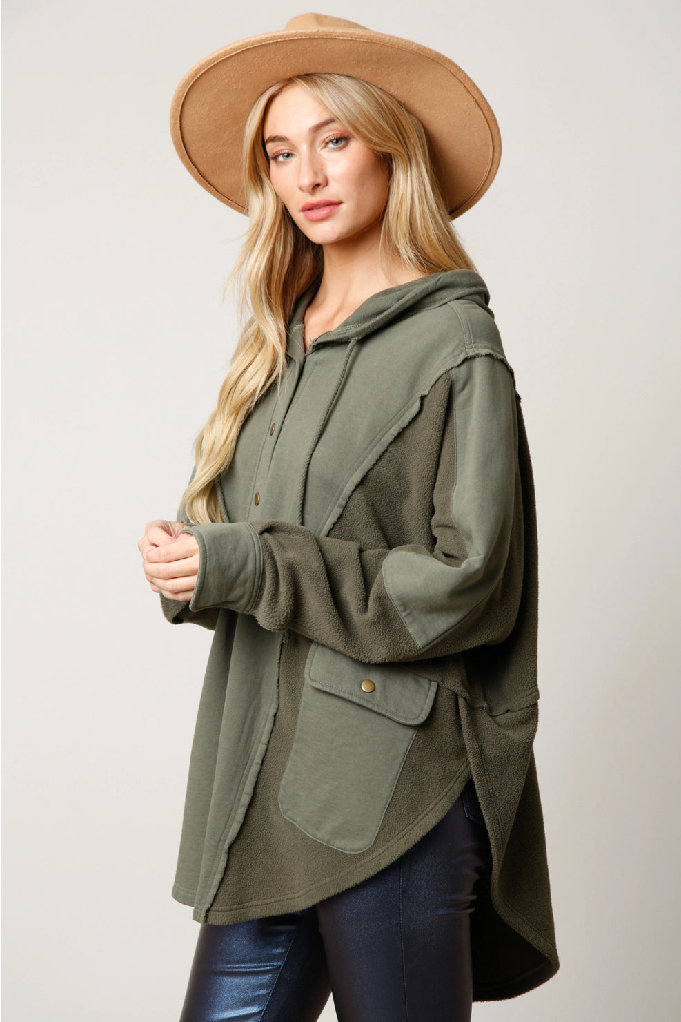 Pine for You Oversized Dolman