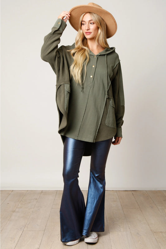 Pine for You Oversized Dolman